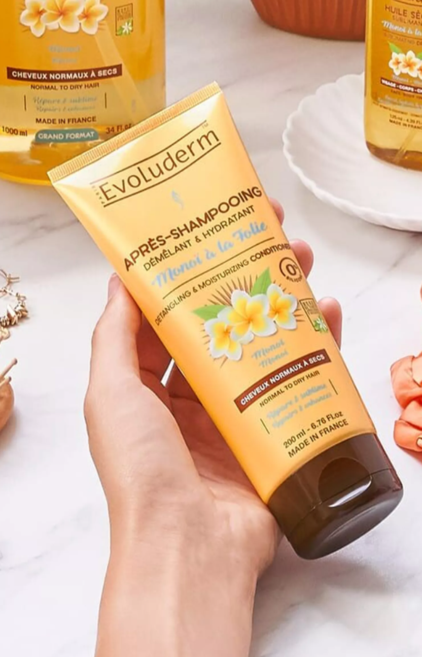 Après-Shampoing Démêlant & Hydratant Monoï à la Folie (200ml)